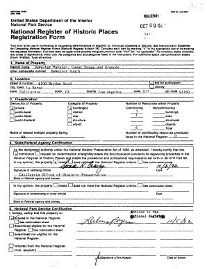 National Register of Historic Places Registration Form