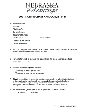 Customize Job Training Application