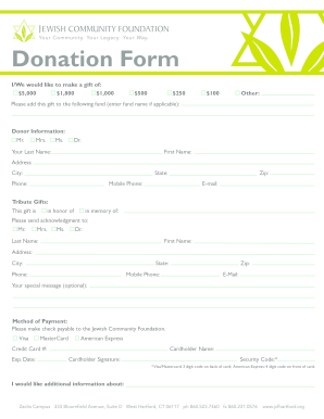 Donation Form