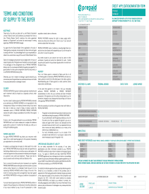 Credit Application Form