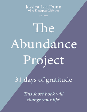 The Abundance Project Gratitude Journal