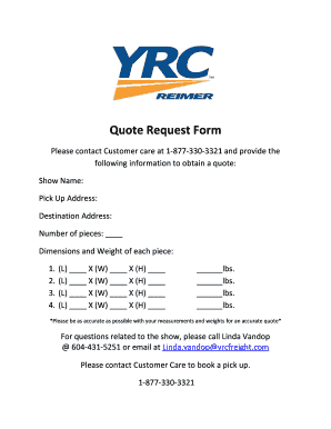 Quote Request Form