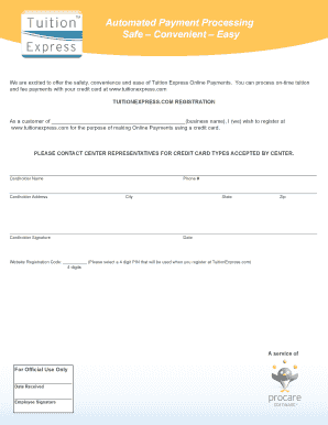 Tuition Express Online Payment Registration
