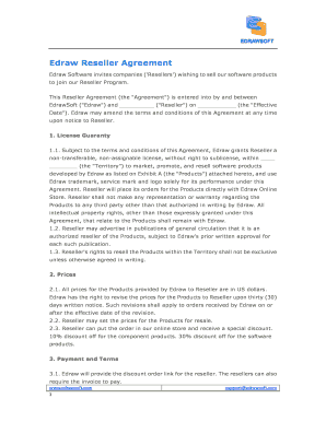 Edraw Reseller Agreement