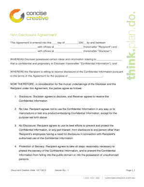 Non-Disclosure Agreement