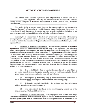 Mutual Non-Disclosure Agreement