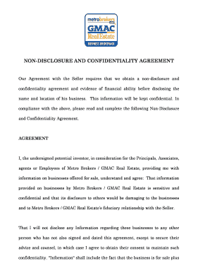 Non-Disclosure and Confidentiality Agreement