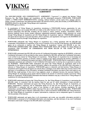 Non-Disclosure and Confidentiality Agreement