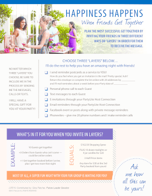 PartyLite Invitation Form