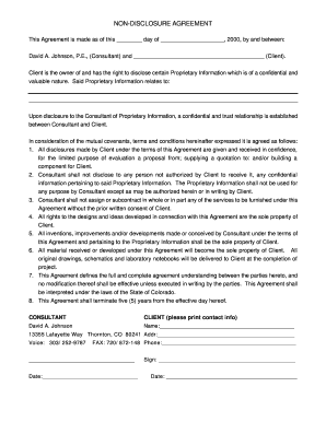 Non-Disclosure Agreement