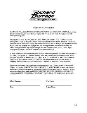 Liability Waiver Form