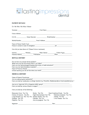 Patient Registration Form