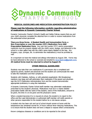 Student Health and Immunization Form