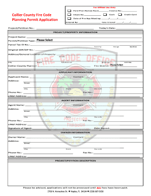 Collier County Planning Permit Application