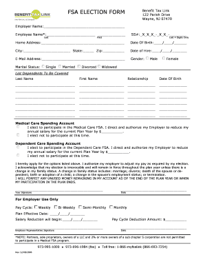 FSA Election Form