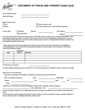 Debit Card Fraud and Forgery Report