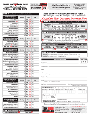 TheTaxBook Order Form