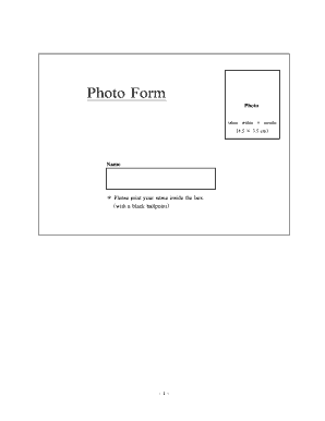 Photo Form