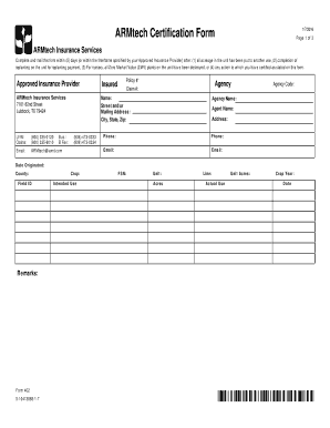ARMtech Certification Form