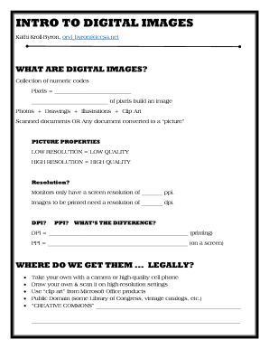 Digital Images Introduction Guide