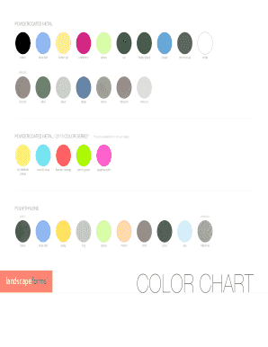 COLOR CHART - Landscape Forms