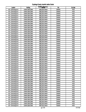 Cuyahoga County Juvenile Justice Center Building Directory - juvenile cuyahogacounty