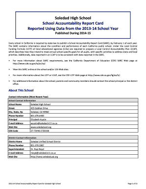 Formula for a1c - Soledad High School School Accountability Report Card - soledadusd