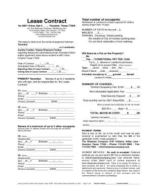Residential Lease Agreement