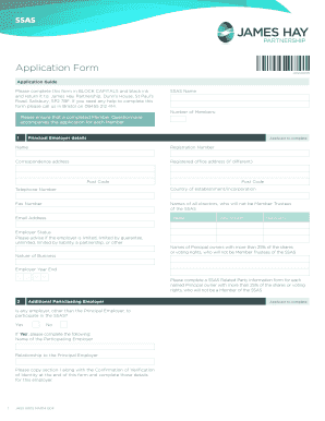 SSAS Application Form