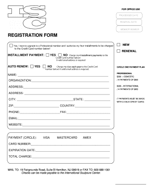 Professional Membership Renewal Form
