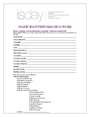 Participant Information Form