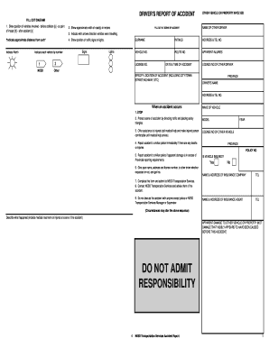 Driver's Report of Accident