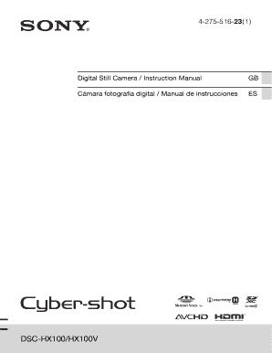 Sony Camera Owner's Record Form