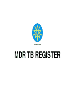 MDR TB Register Form