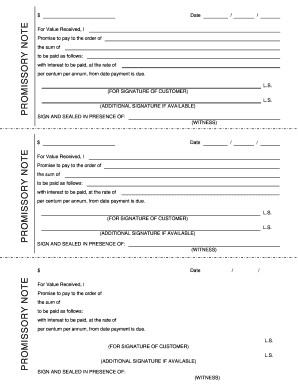 Promissory Note Template