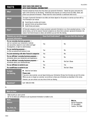Ford Credit Privacy Notice