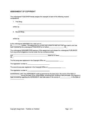 Copyright Assignment Agreement