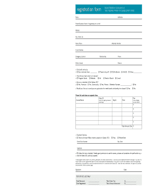 Sabes JCC Class Registration Form