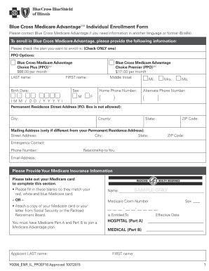 Blue Cross Medicare Advantage Enrollment Form