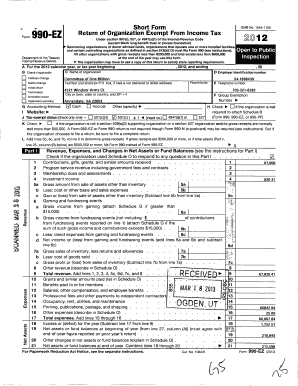 Form 990-EZ Tax Return