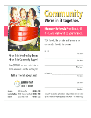 Community Member Referral Form