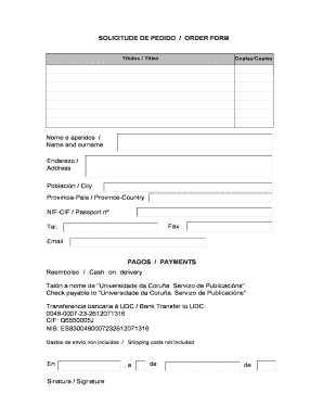 Order Form