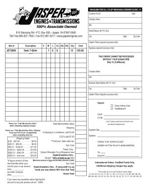 Co-op Wearable Order Form