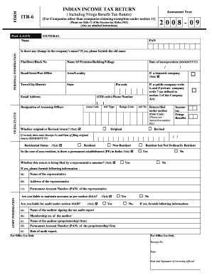 Indian Income Tax Return ITR-6