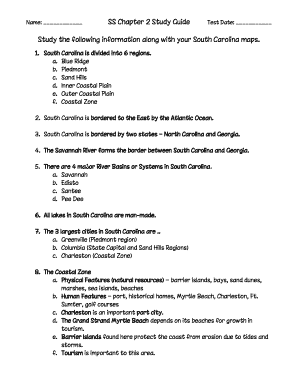 South Carolina Study Guide