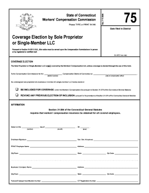 Connecticut Workers' Compensation Coverage Election