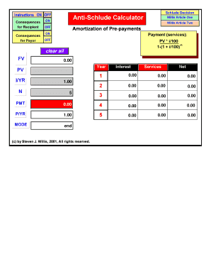 Anti-Schlude Calculator - University of Florida