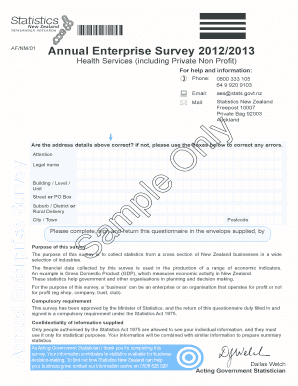 Annual Enterprise Survey 2012/2013