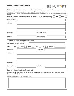 Broker Transfer Form