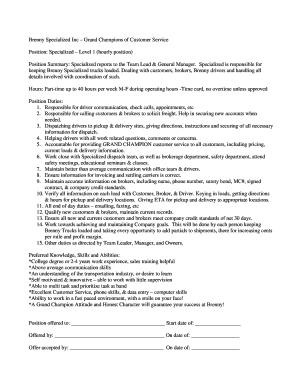 Job Offer Letter Template